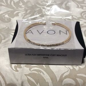 Avon Ultra Flex Birthstone Cuff Bracelet April.